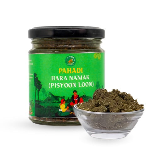 Homemade Pahadi Hara Namak (Pisyoon Loon) | Pahadi Hara Namak (Pisyoon Loon) | Traditional Himalayan Green Salt