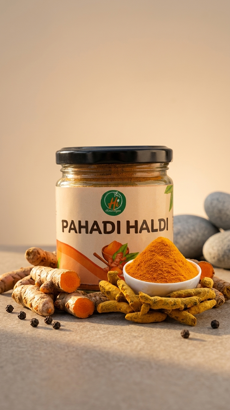 Pahadi Haldi – Pure Himalayan Turmeric Powder | High Curcumin | Natural Immunity Booster