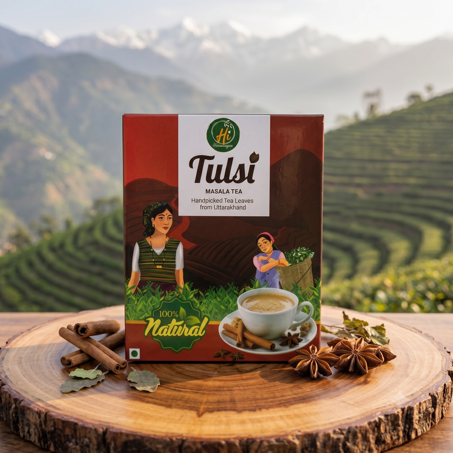 Tulsi Masala Tea- Handpicked Tea leaves