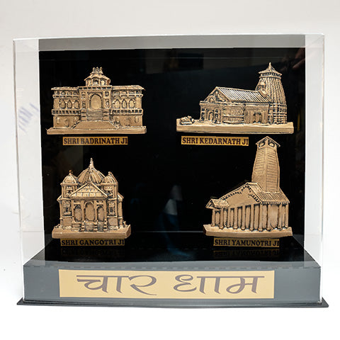3D Chardham Frame with Acrylic Box