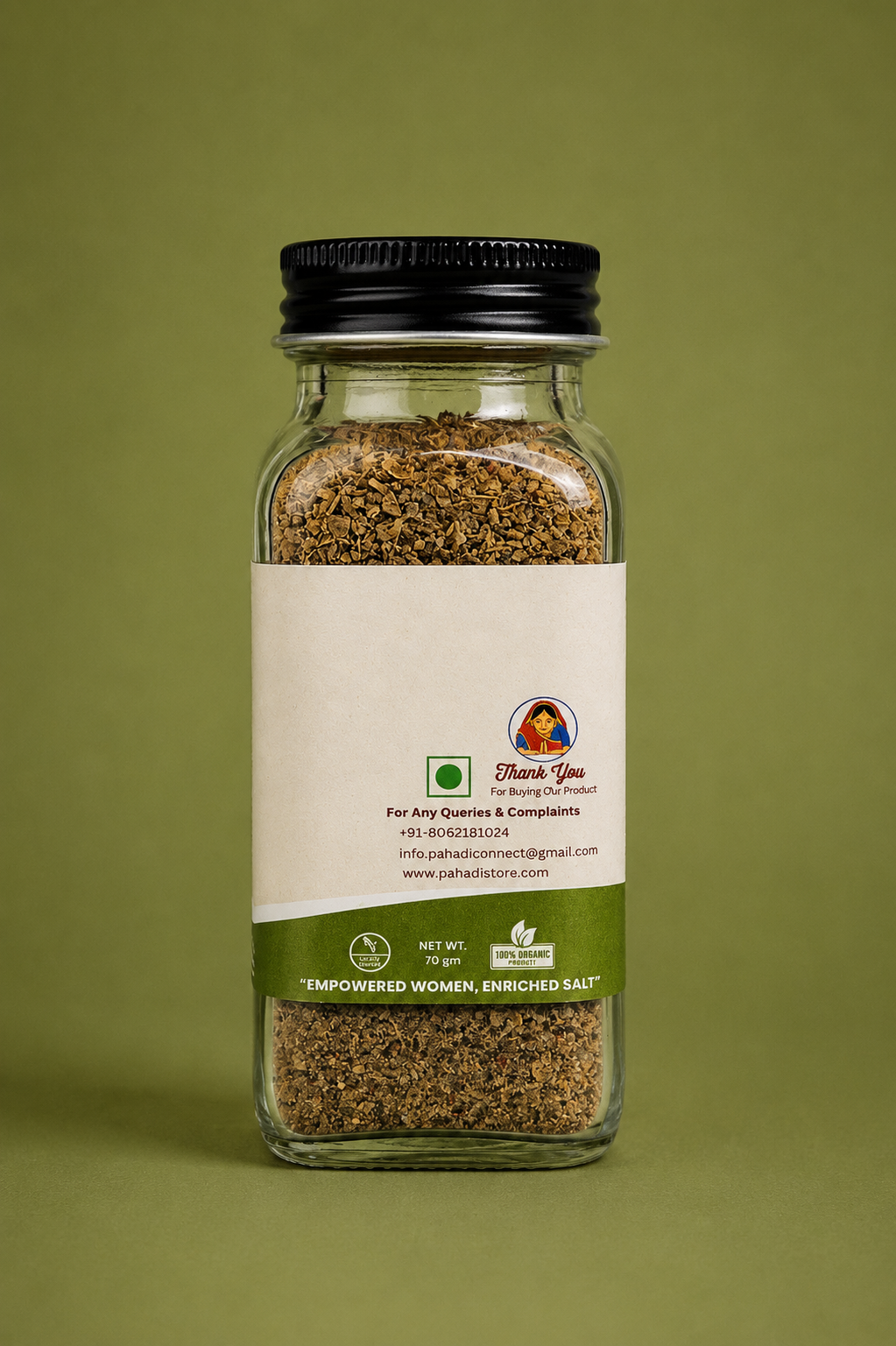 Hemp Blend Salt | Himalayan Herb & Spice Blend | 70g