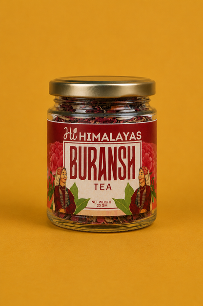 Himalayas Buransh Tea | Premium Rhododendron Herbal Tea | 20g