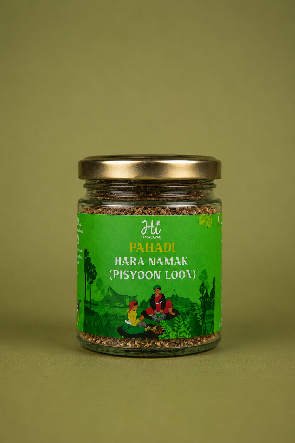 Homemade Pahadi Hara Namak (Pisyoon Loon) | Pahadi Hara Namak (Pisyoon Loon) | Traditional Himalayan Green Salt