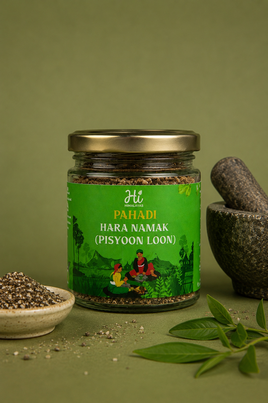 Homemade Pahadi Hara Namak (Pisyoon Loon) | Pahadi Hara Namak (Pisyoon Loon) | Traditional Himalayan Green Salt