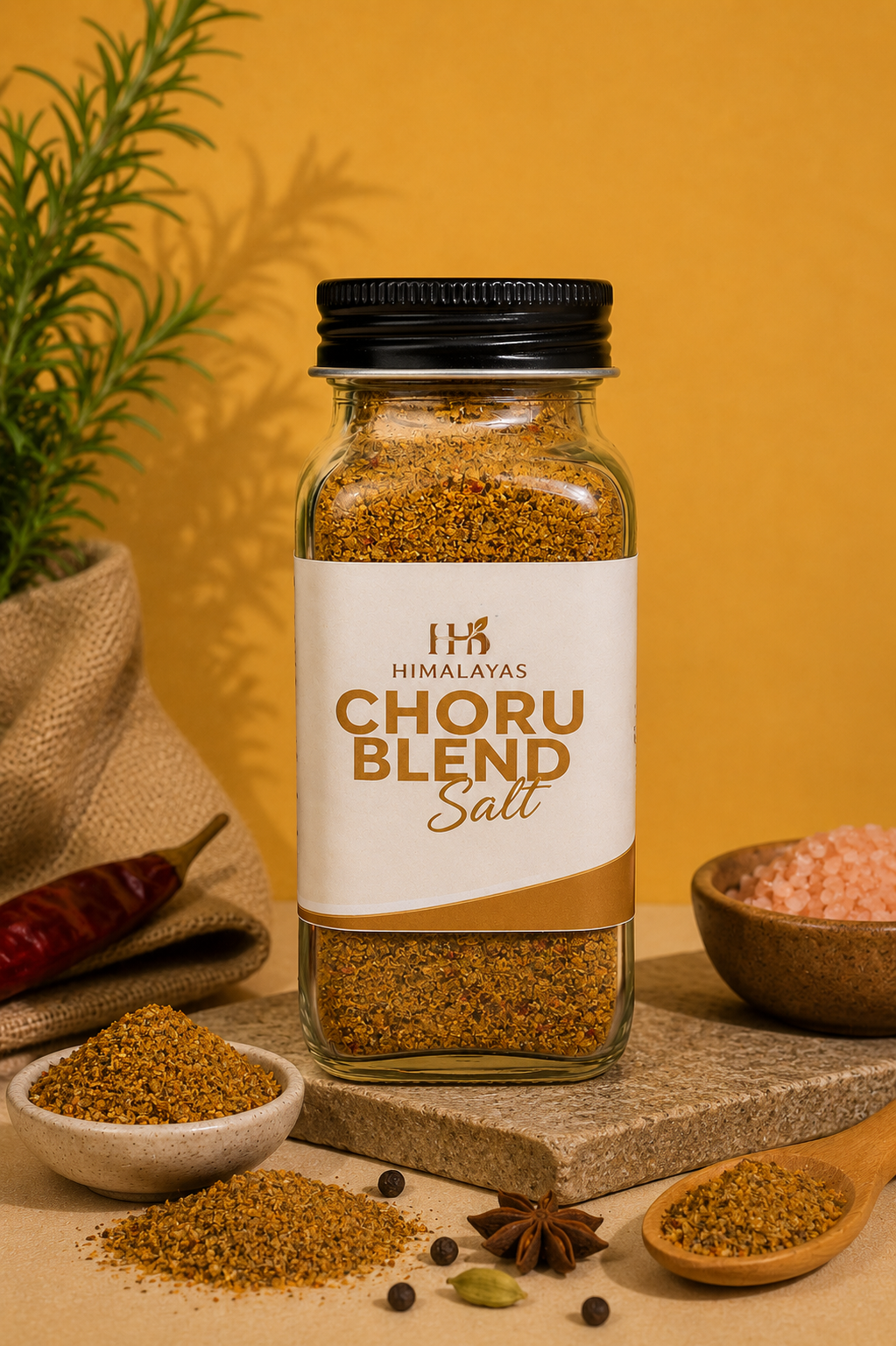 Hi Himalayas Choru Blend Salt | Himalayan Spice Blend | 70g