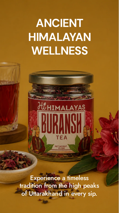 Himalayas Buransh Tea | Premium Rhododendron Herbal Tea | 20g