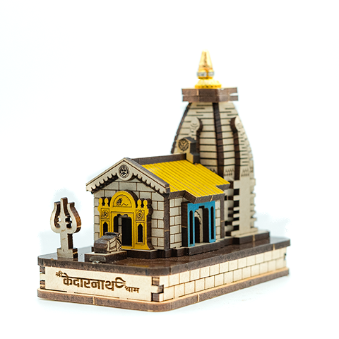 3D Model of Kedarnath Temple Extra Small Size