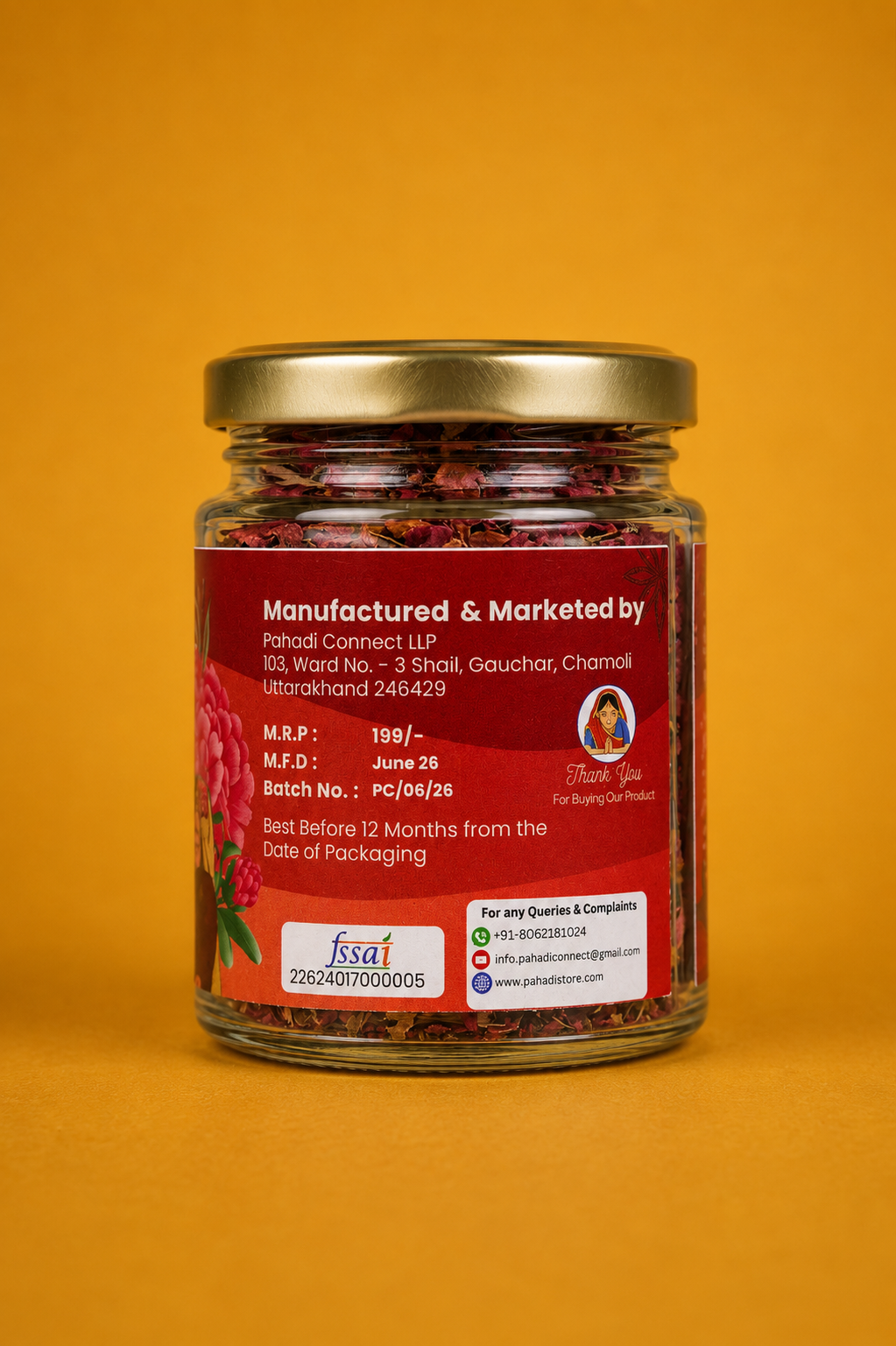 Himalayas Buransh Tea | Premium Rhododendron Herbal Tea | 20g