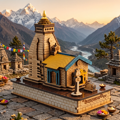 3D Model of Kedarnath Temple Medium Size