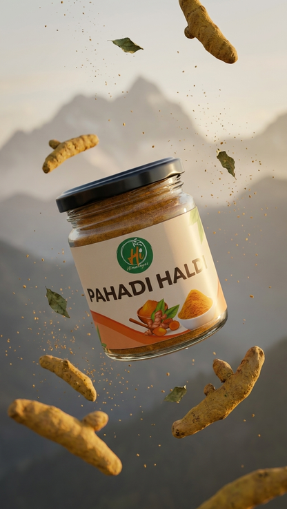 Pahadi Haldi – Pure Himalayan Turmeric Powder | High Curcumin | Natural Immunity Booster