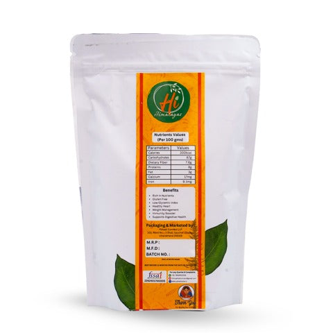 Jhangora – Barnyard Millet packet back contents
