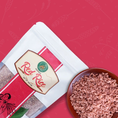 Pahadi Lal Chawal Closeup