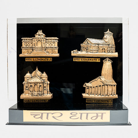 3D Chardham Frame with Acrylic Box