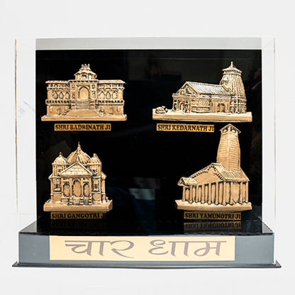 3D Chardham Frame with Acrylic Box