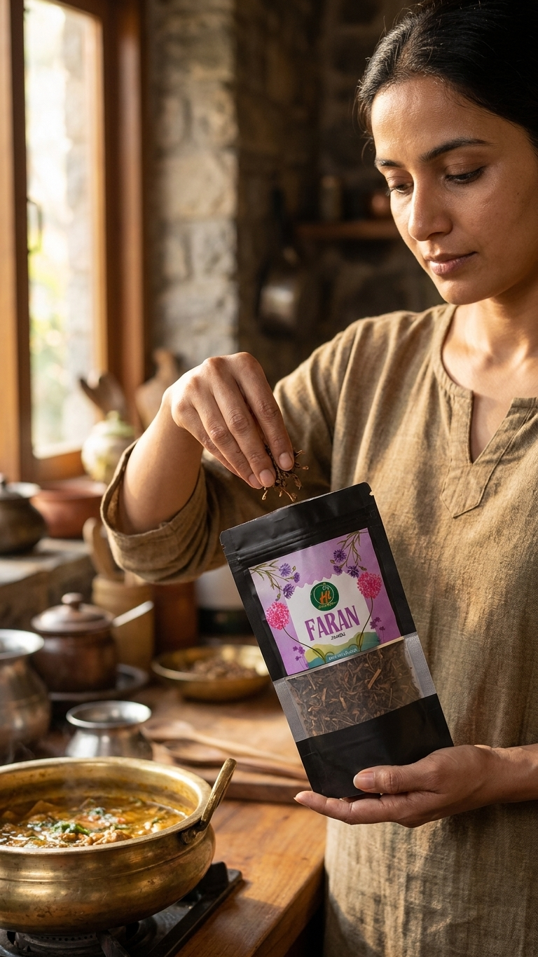 Himalayan Faran (Jambu): Traditional Aromatic Herb from Uttarakhand | Natural Pahadi Spice