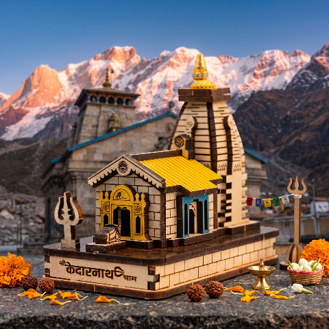 3D Model of Kedarnath Temple Extra Small Size