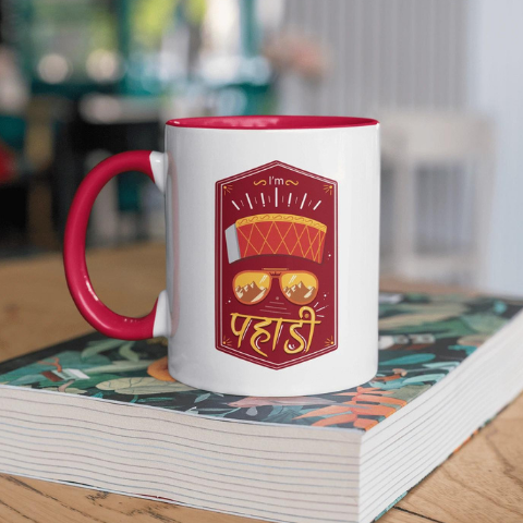 White Iam Pahadi Mug