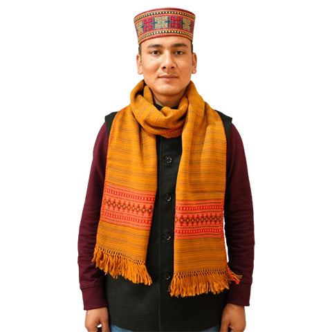 Himachali Mustard Woolen Stole